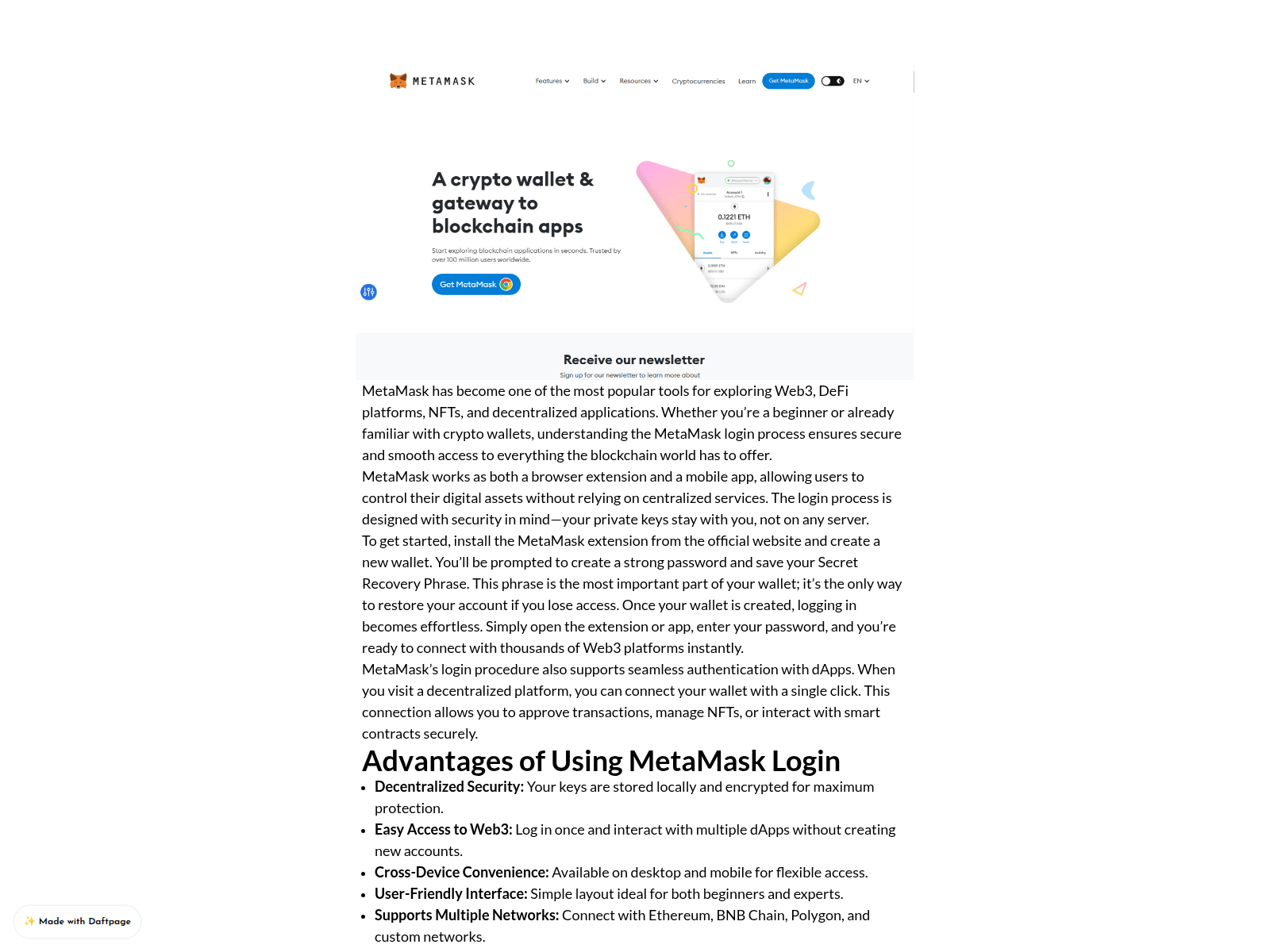 Screenshot of support-metamaks-fq.daftpage.com