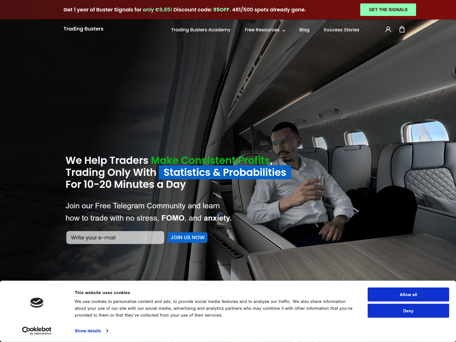 Screenshot of tradingbusters.com