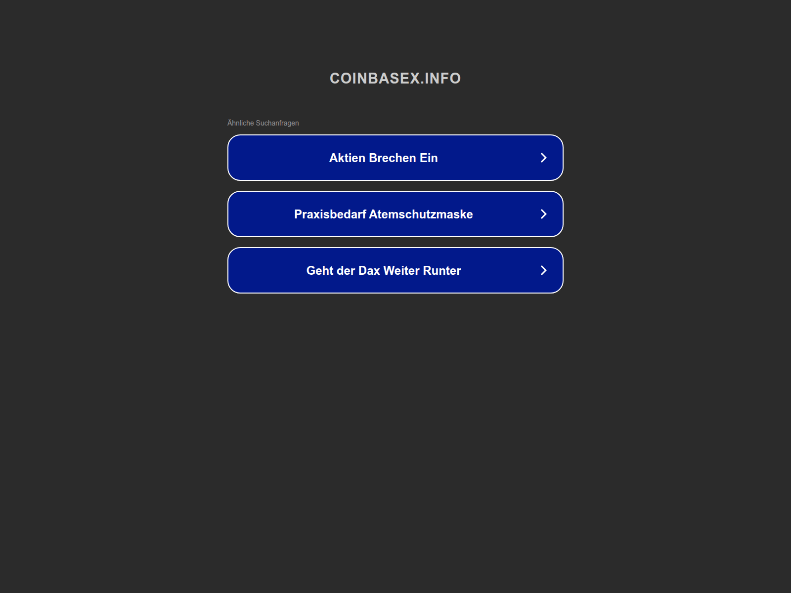 Screenshot of trade.coinbasex.info