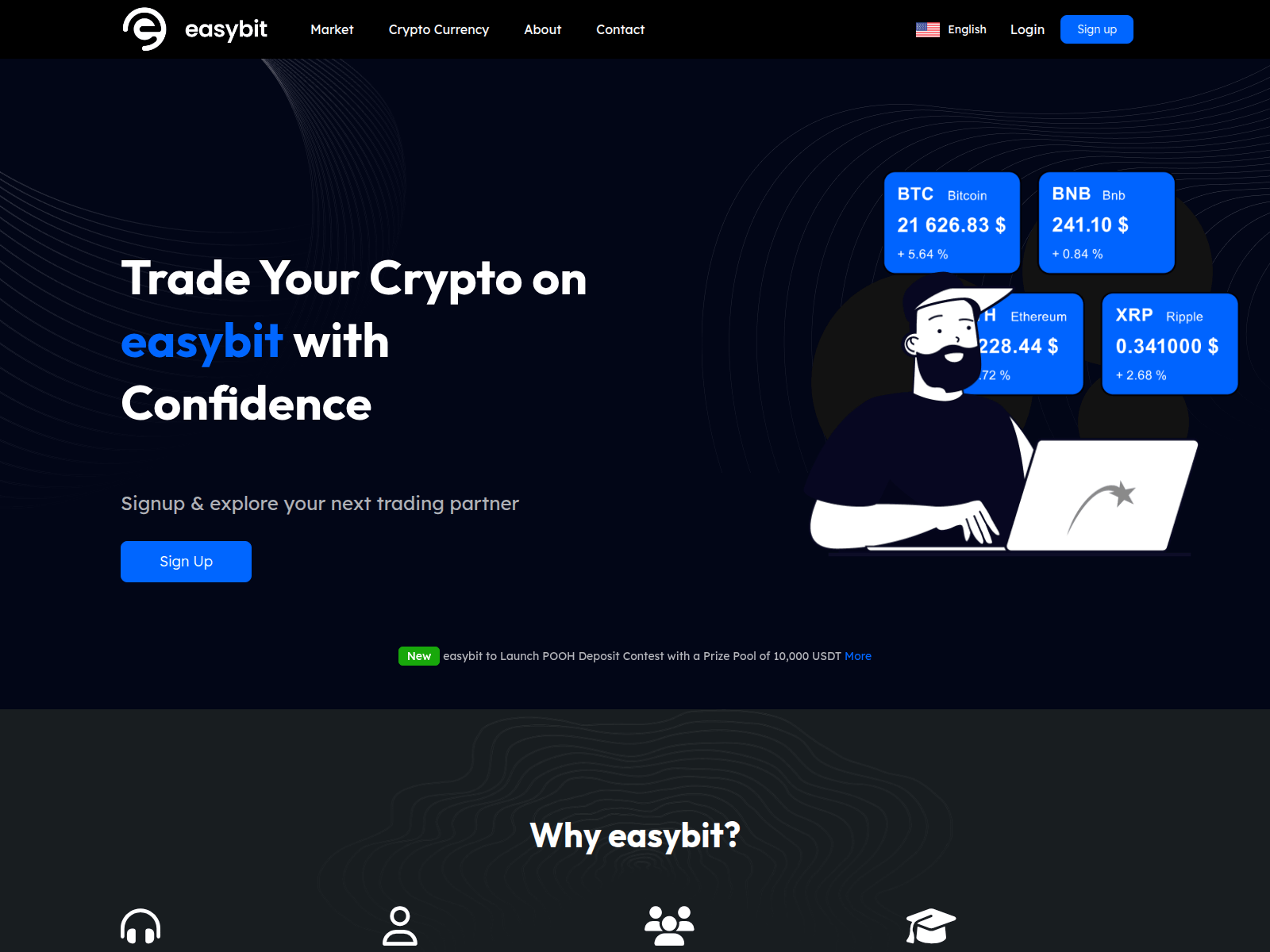 Screenshot of easybit.site