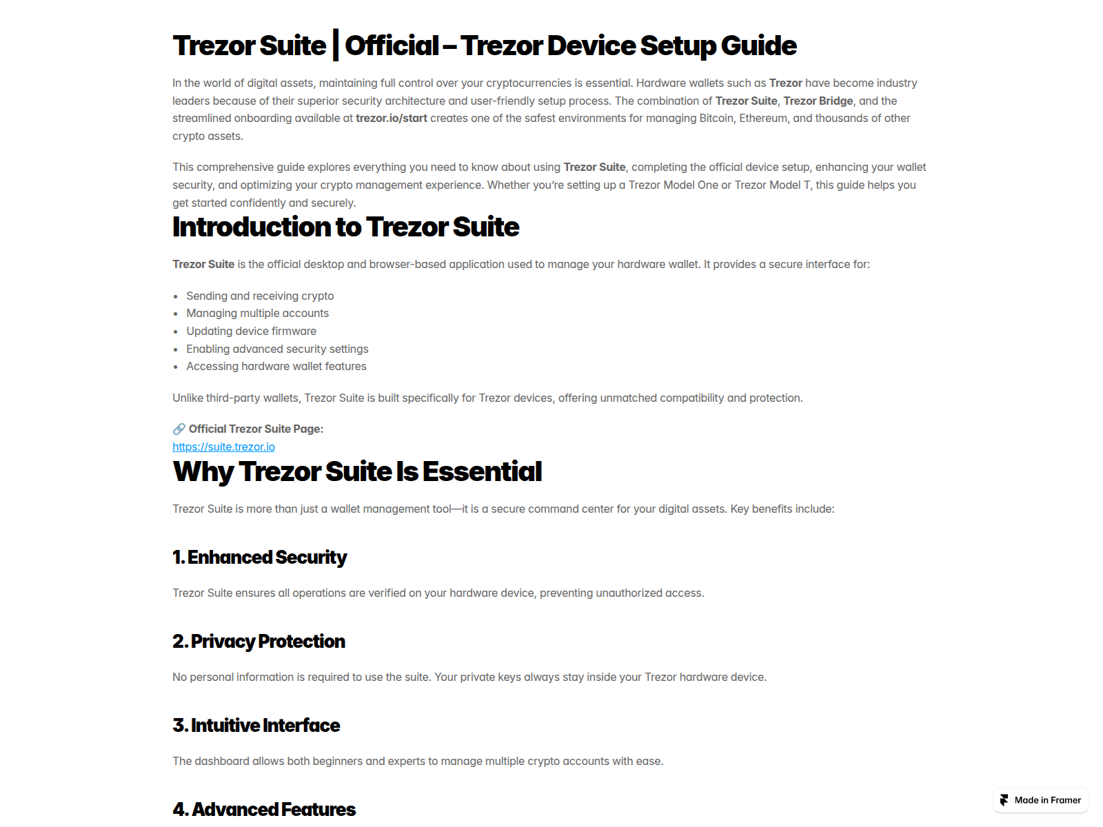 Screenshot of get-suites-trazr.framer.ai