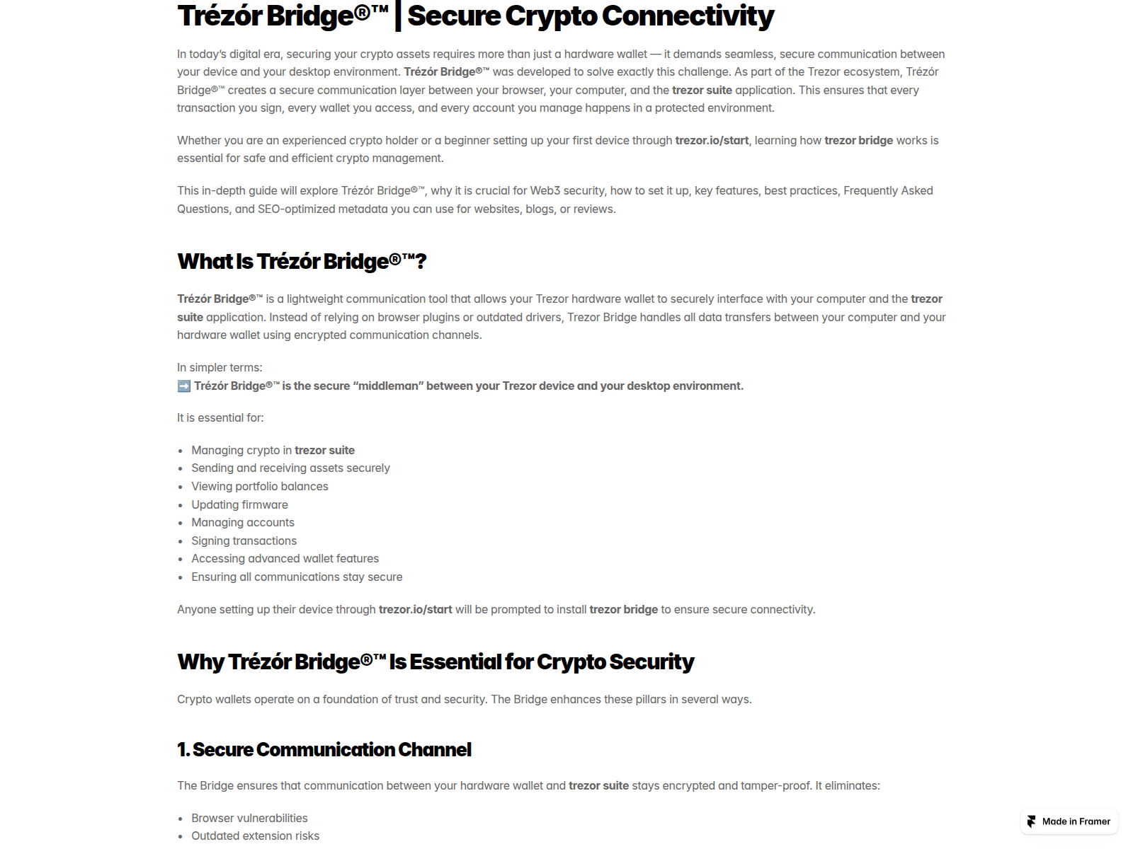 Screenshot of home-bridge.framer.ai