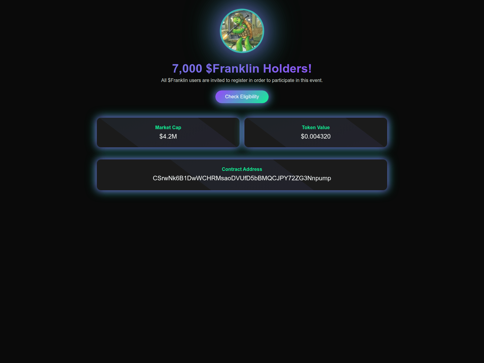 Screenshot of franklinonsolana.com