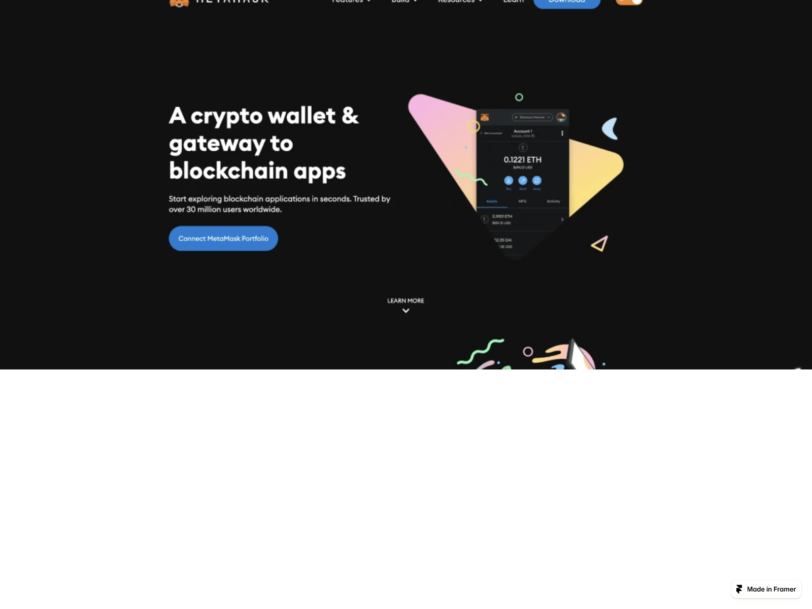 Screenshot of secure-metmaskio-eng.framer.ai