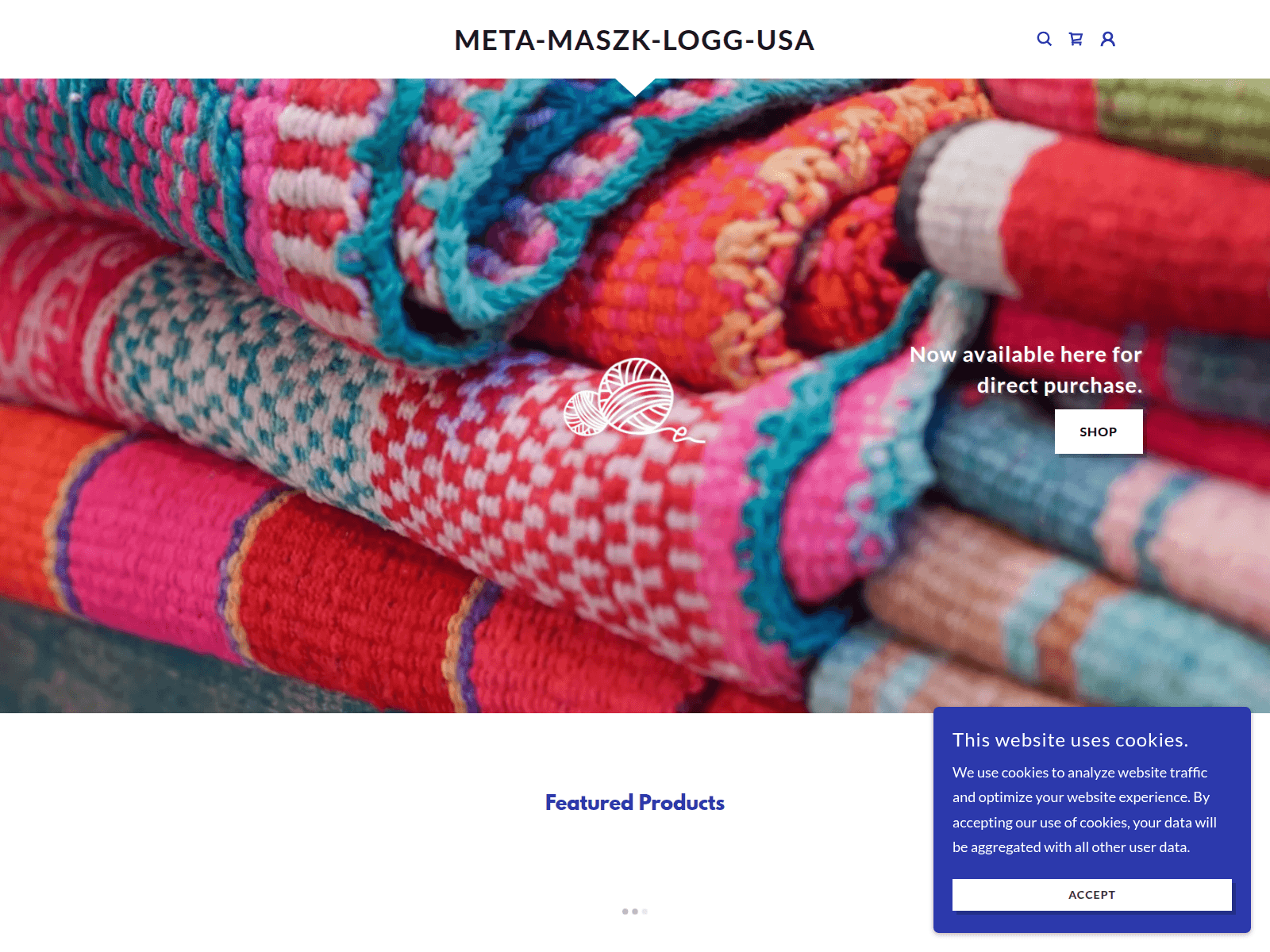 Screenshot of meta-maszk-logg-usa.godaddysites.com