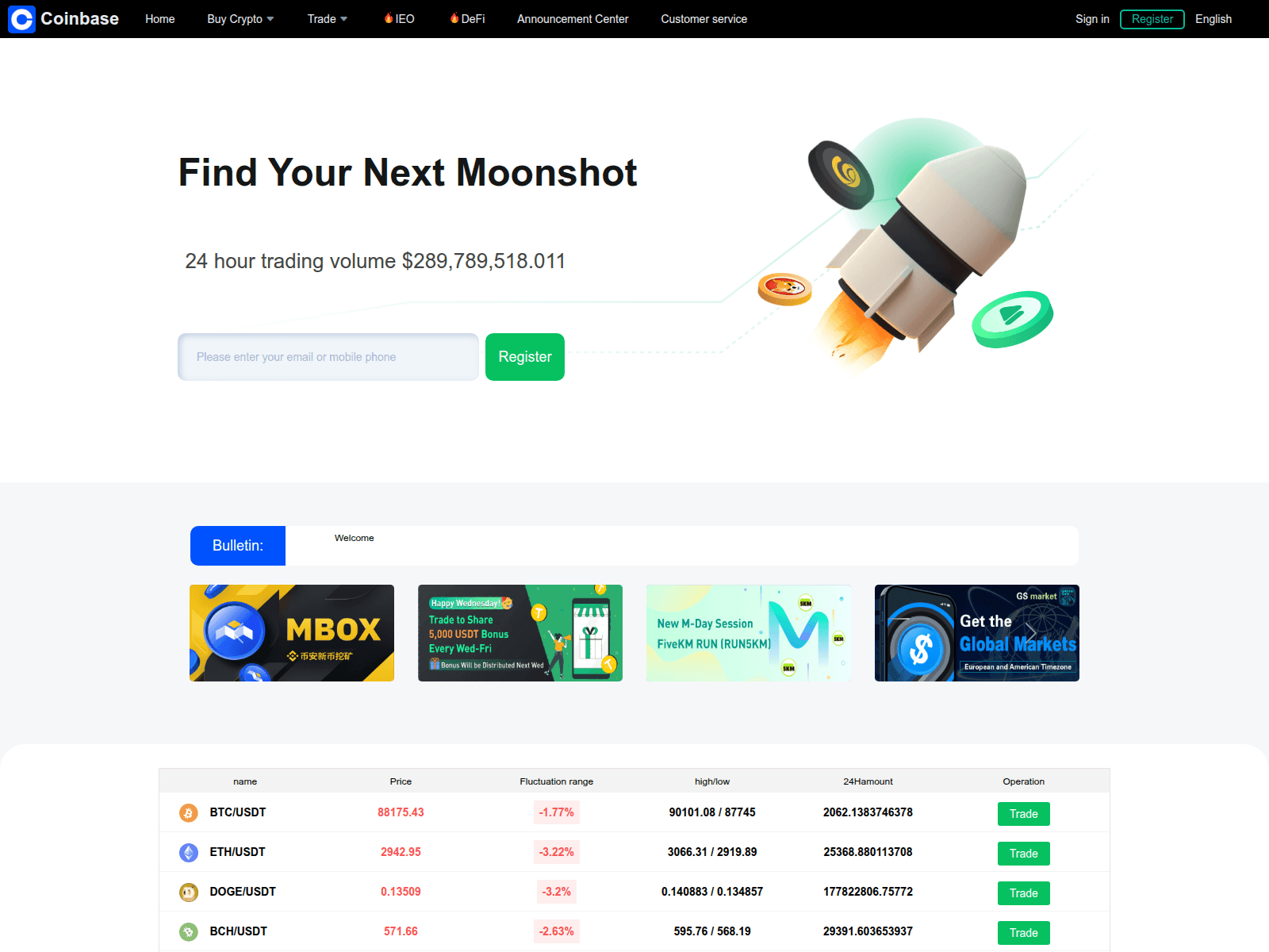 Screenshot of bian.bitexvip.cc