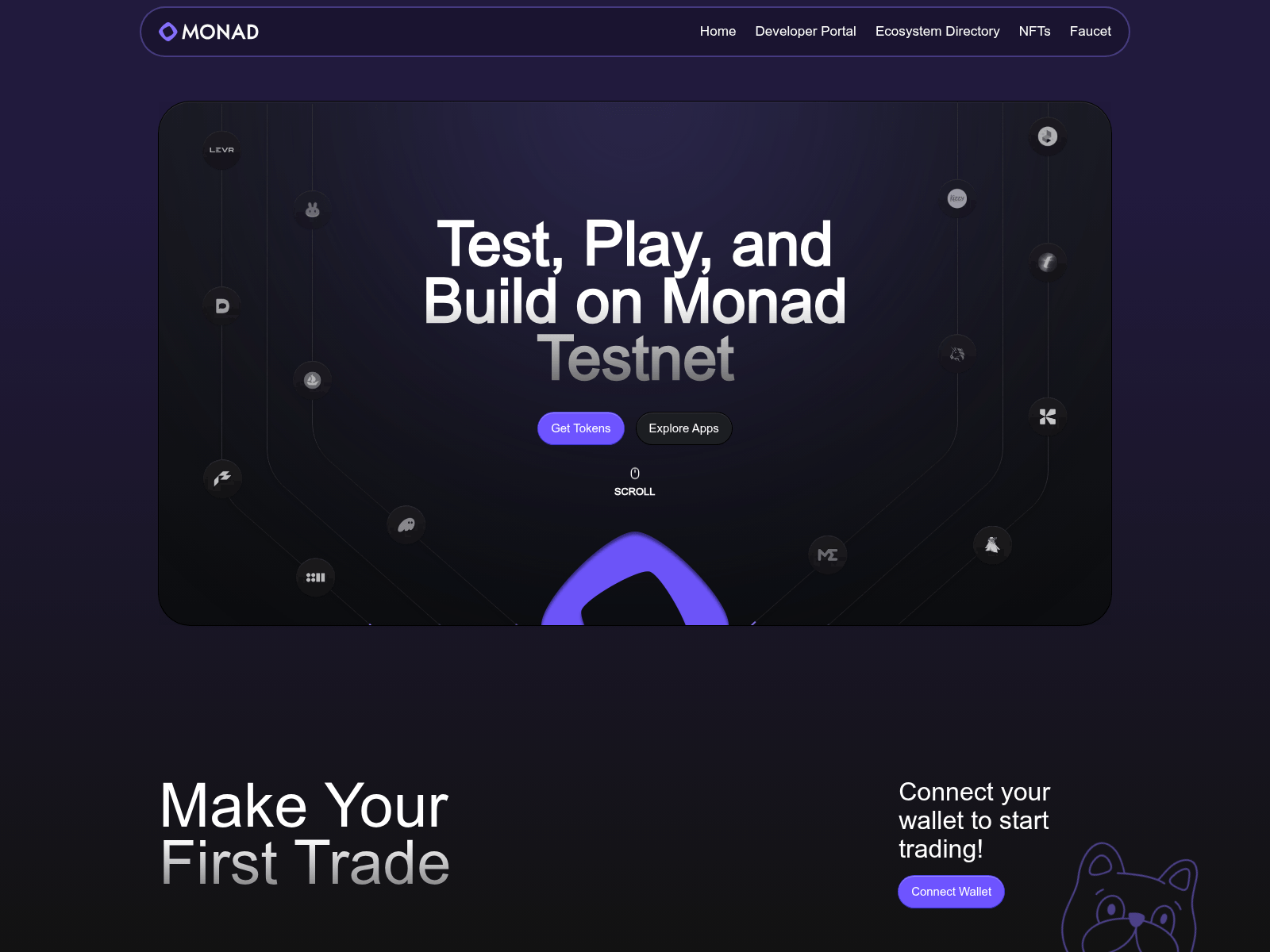 Screenshot of testnet-monod.top