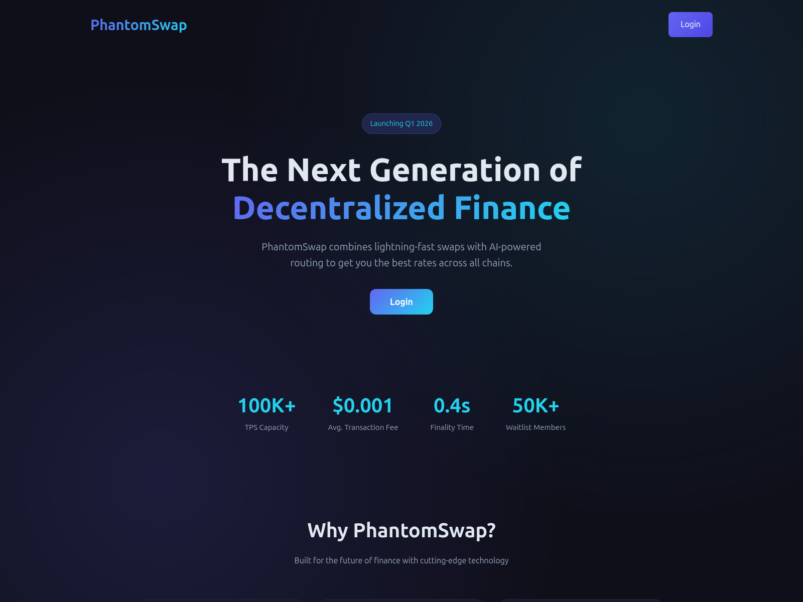Screenshot of phantom-swap.com