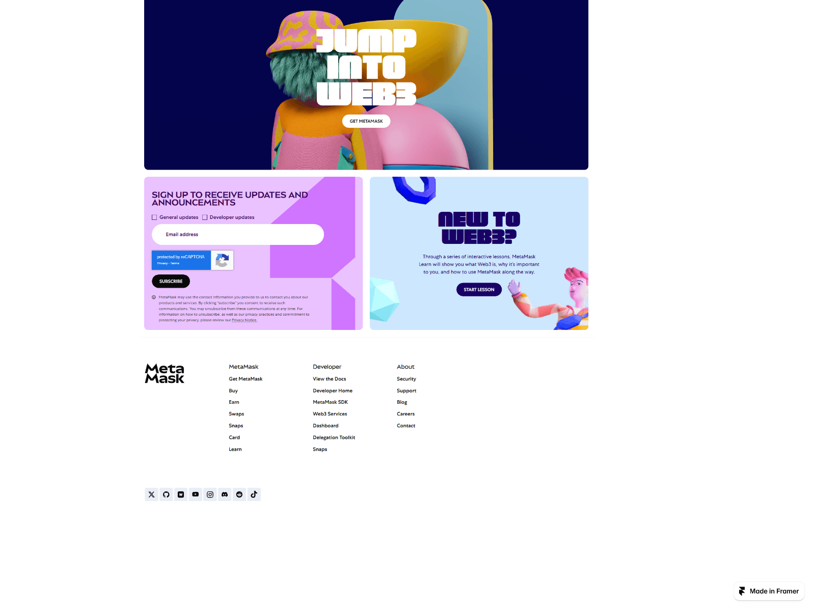 Screenshot of metamask-ogin.framer.ai