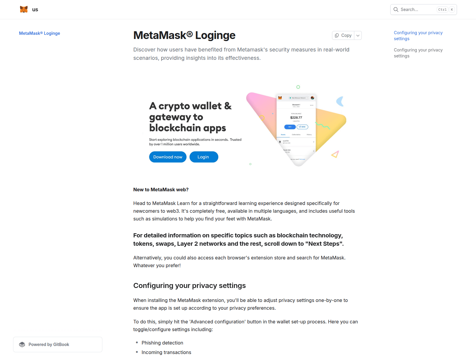 Screenshot of metmaskgir.gitbook.io