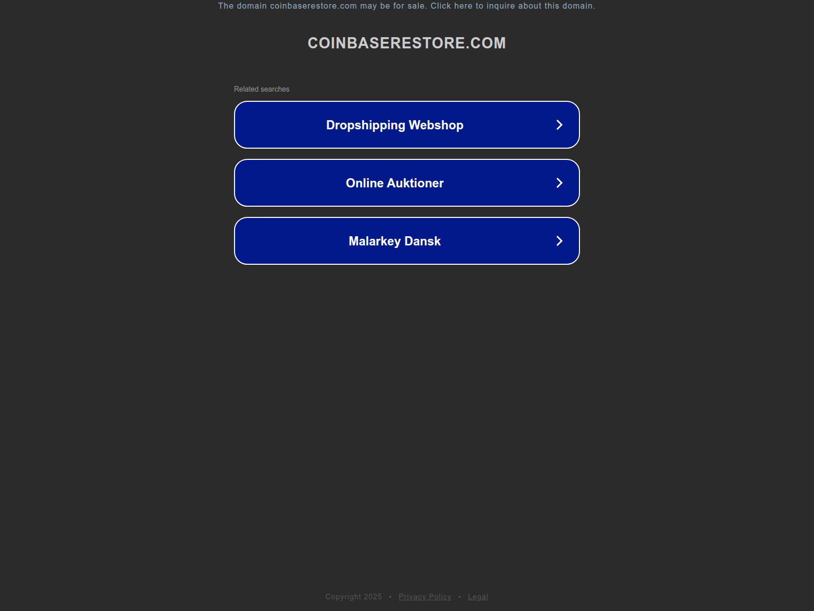 Screenshot of ww25.mta.coinbaserestore.com
