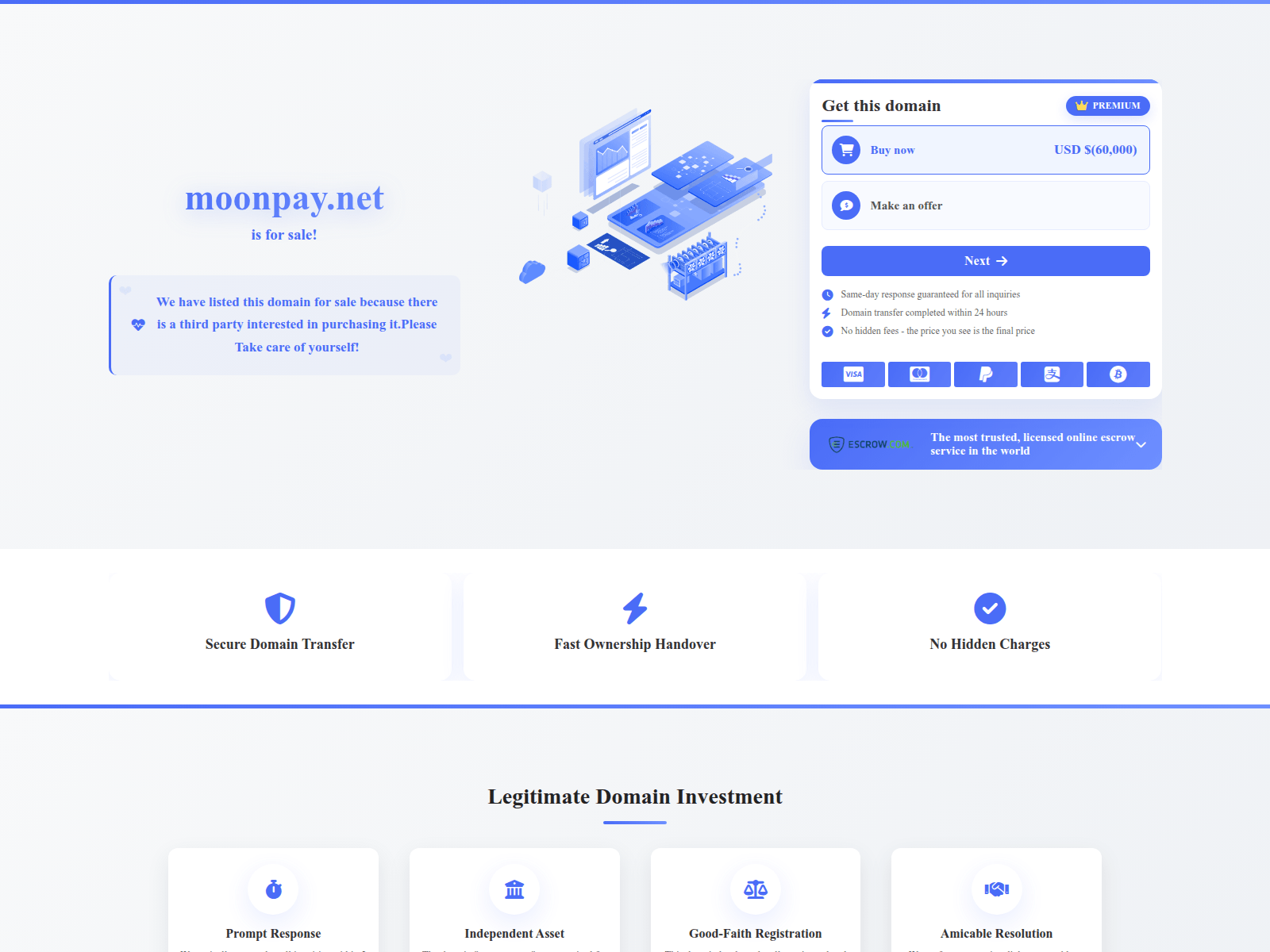 Screenshot of moonpay.net
