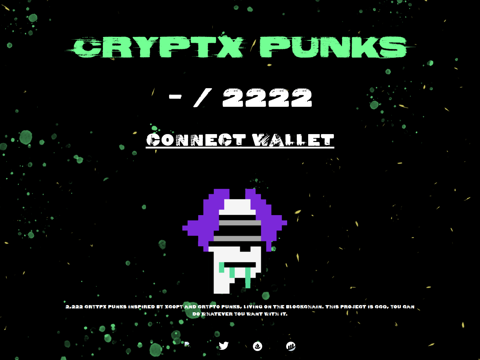 Screenshot of cryptx-punks.pages.dev