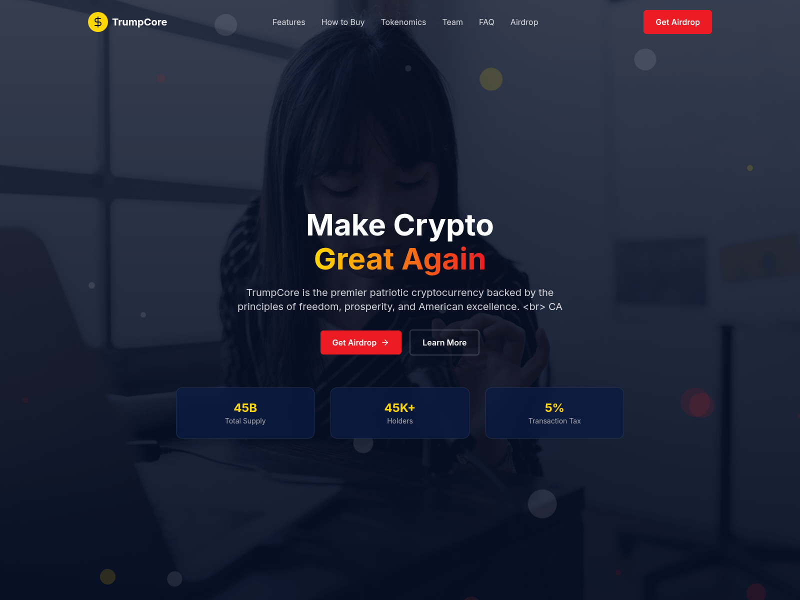 Screenshot of coretrump.icu
