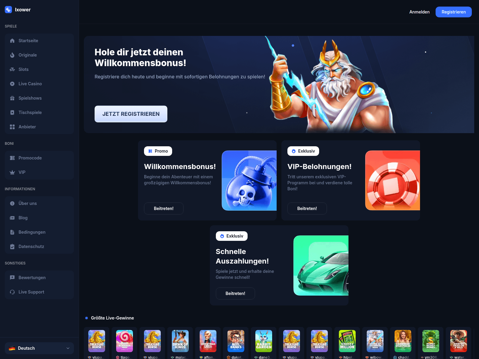 Screenshot of ixower.com