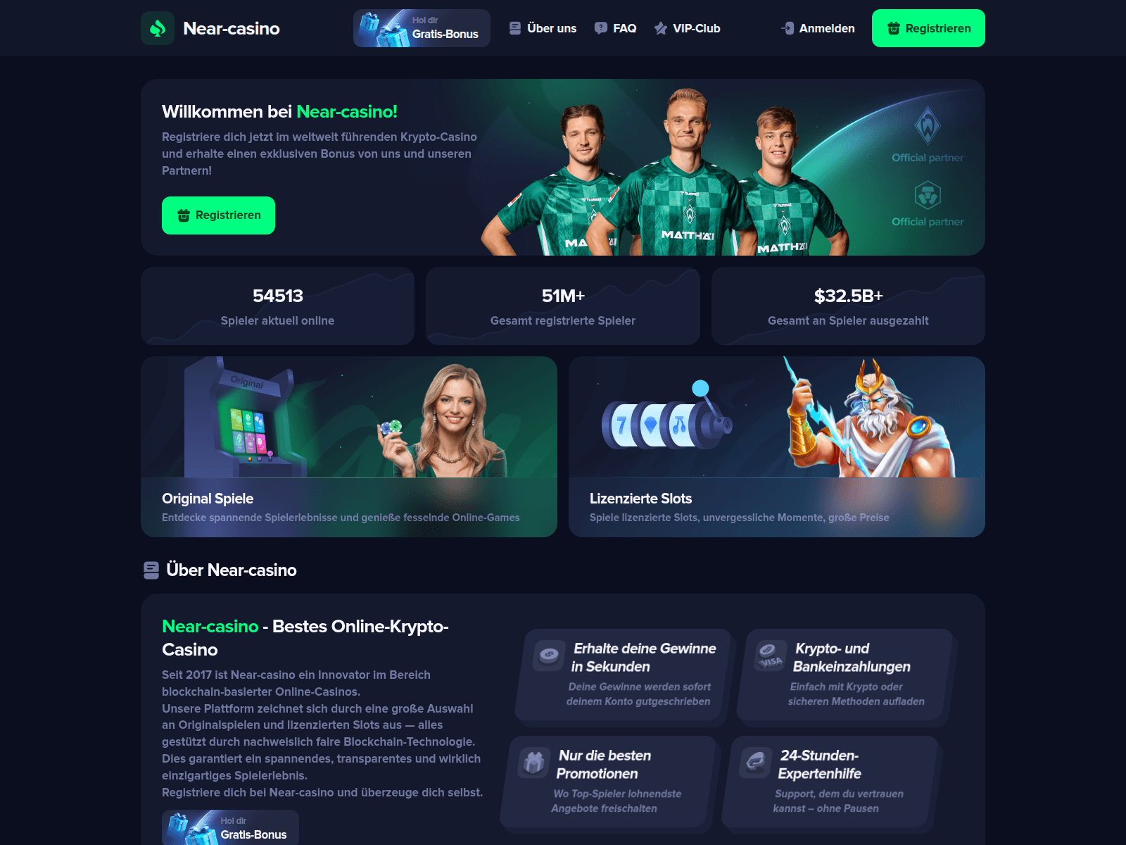 Screenshot of near-casino.com