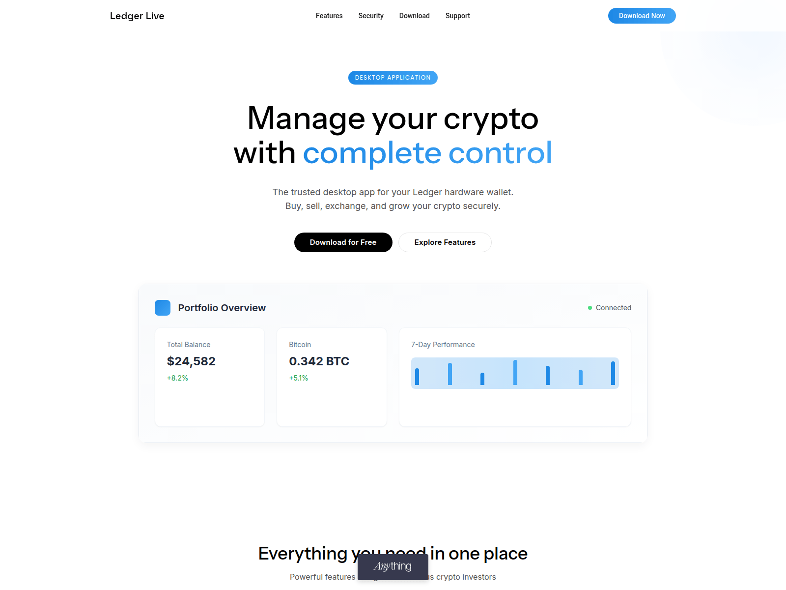Screenshot of desktop-ldgerlive--homepage.created.app