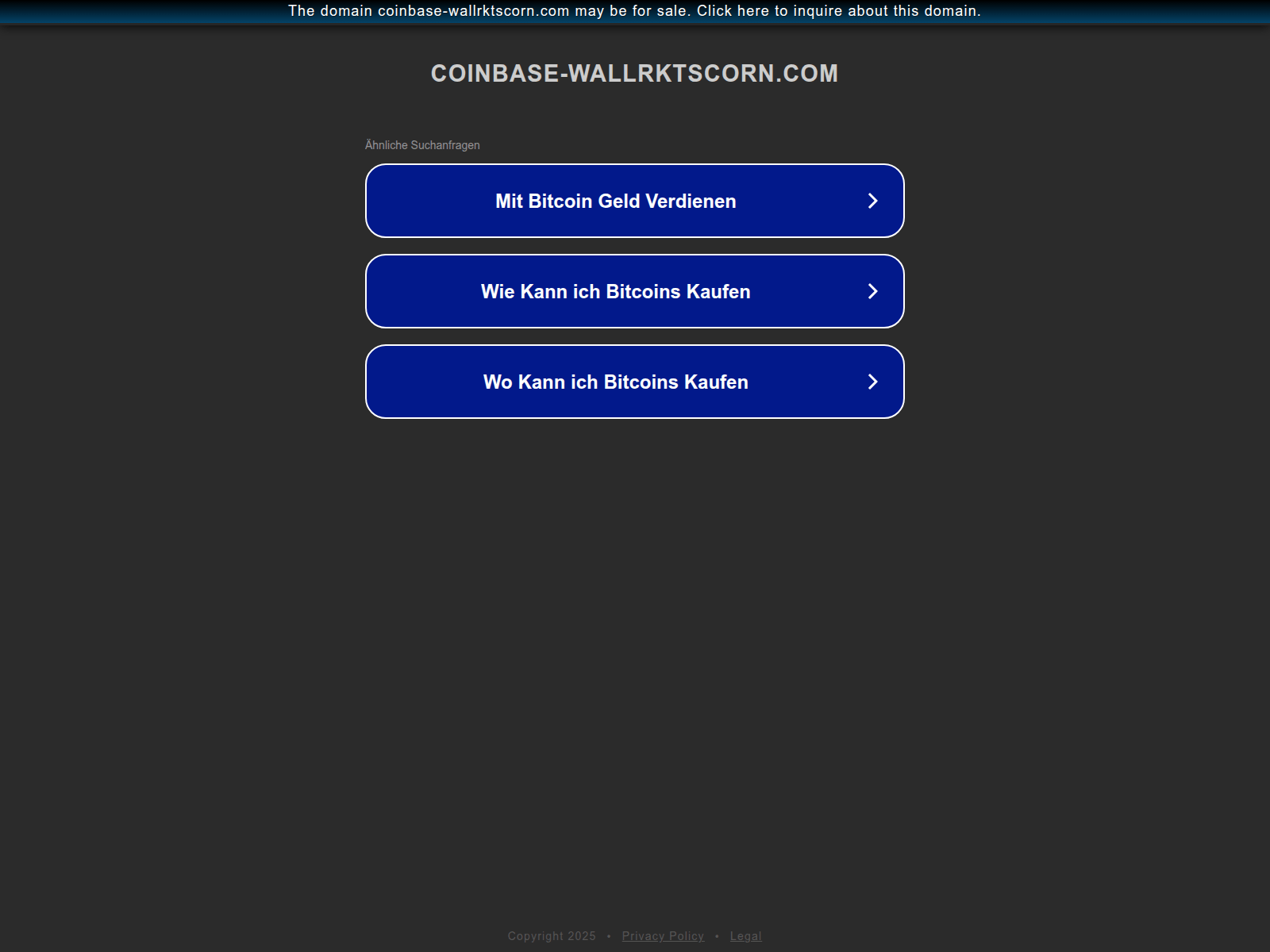 Screenshot of ww25.book.coinbase-wallrktscorn.com
