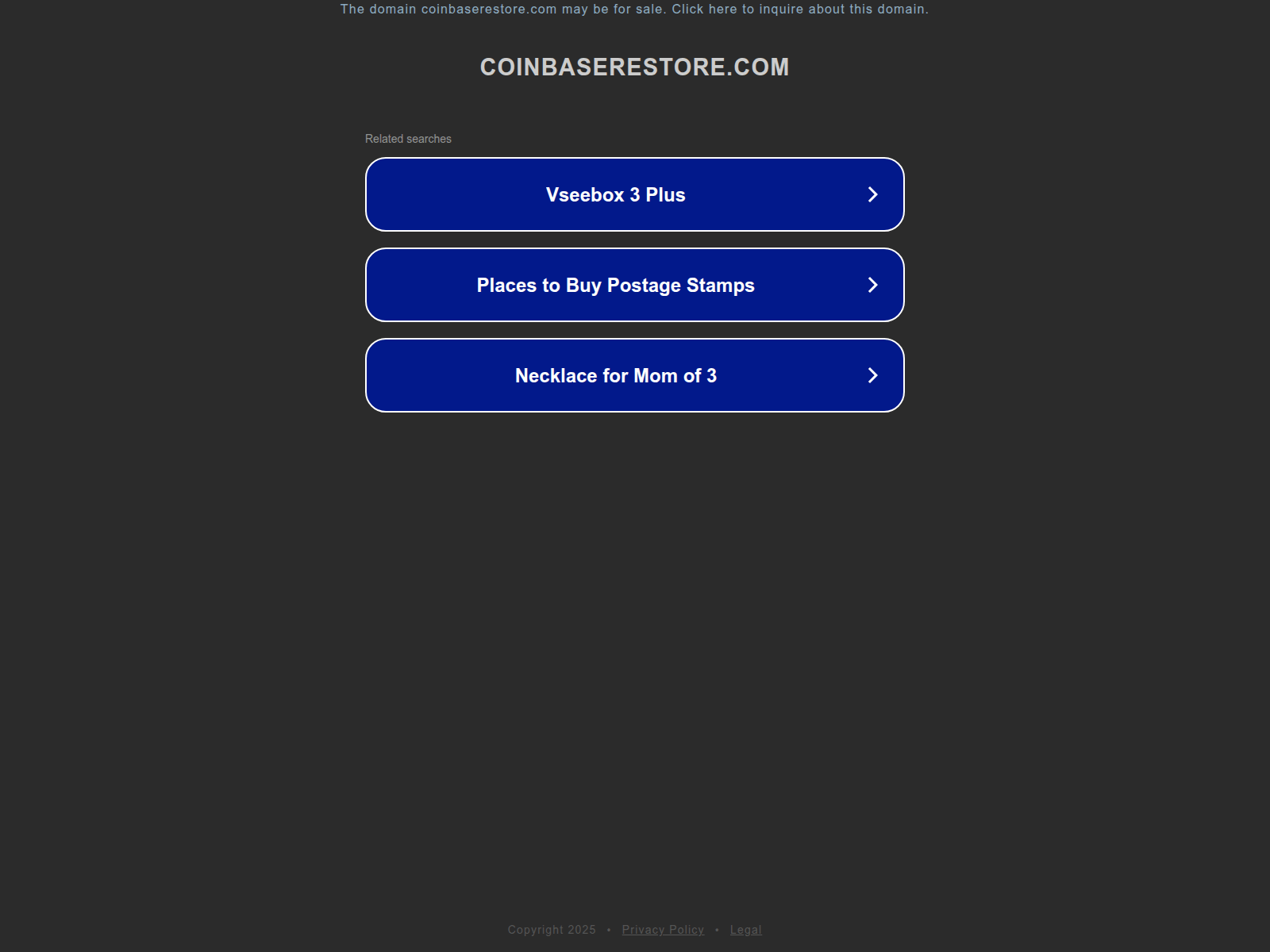 Screenshot of ww25.mailsrv.coinbaserestore.com