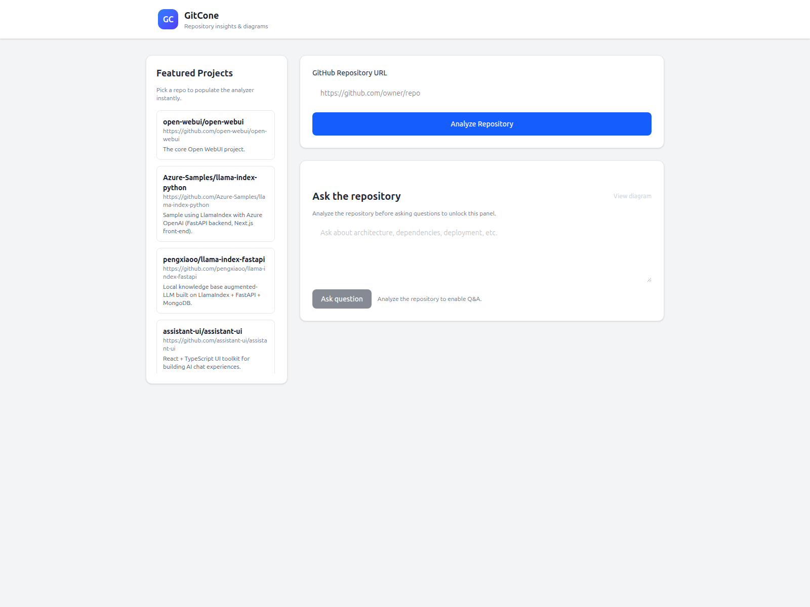 Screenshot of gitcone.com