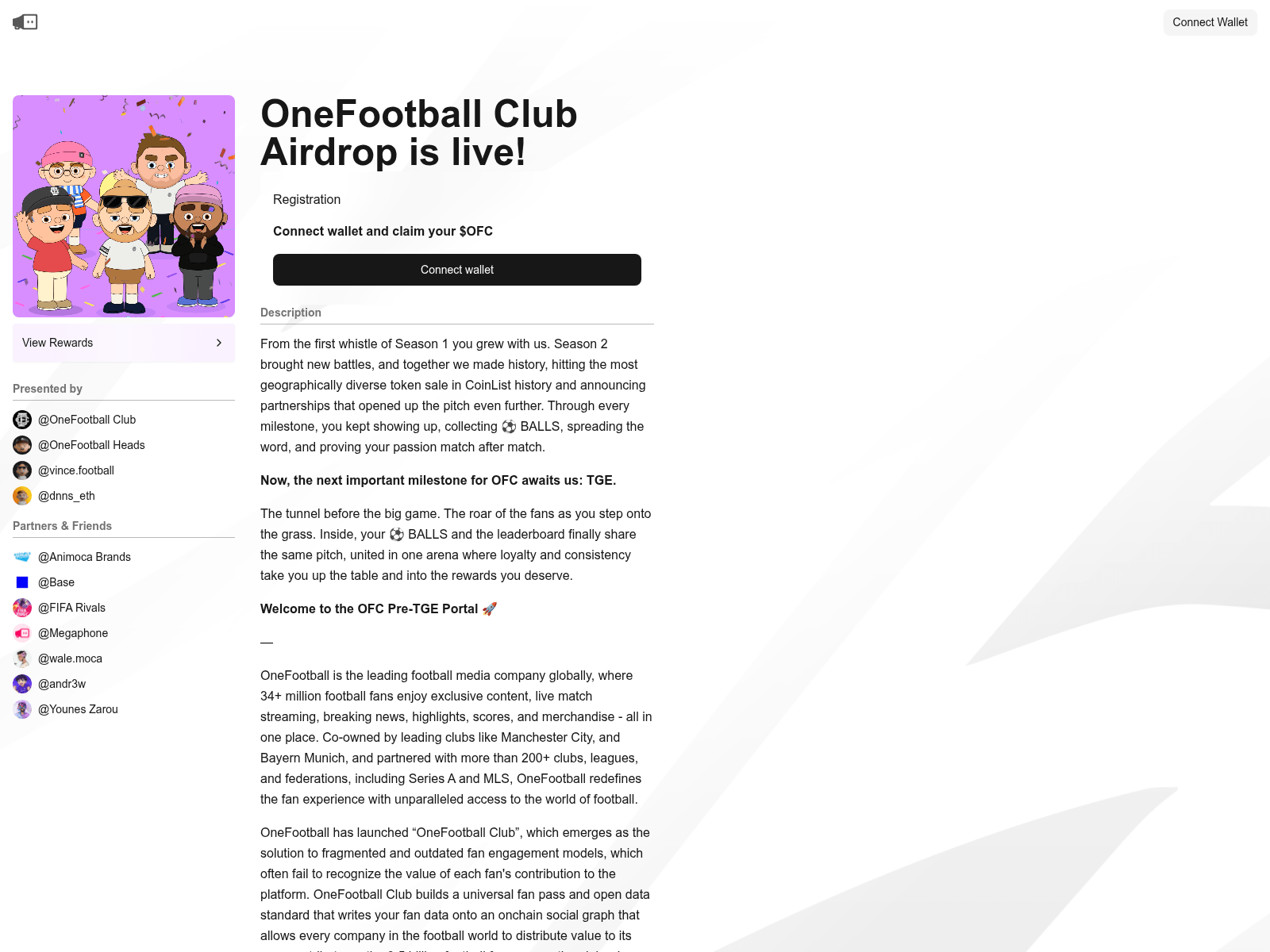Screenshot of onefootballclub-ofc.xyz