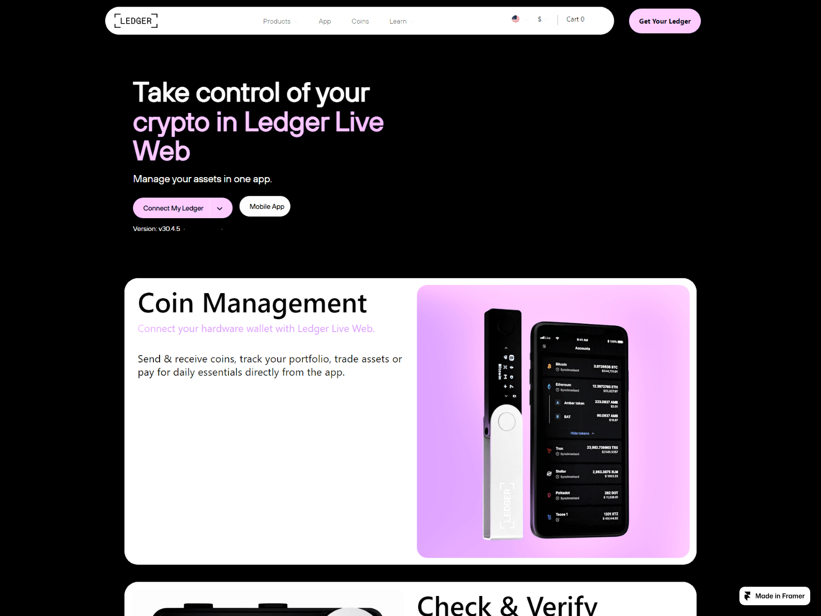 Screenshot of en-ledgrelive.framer.ai