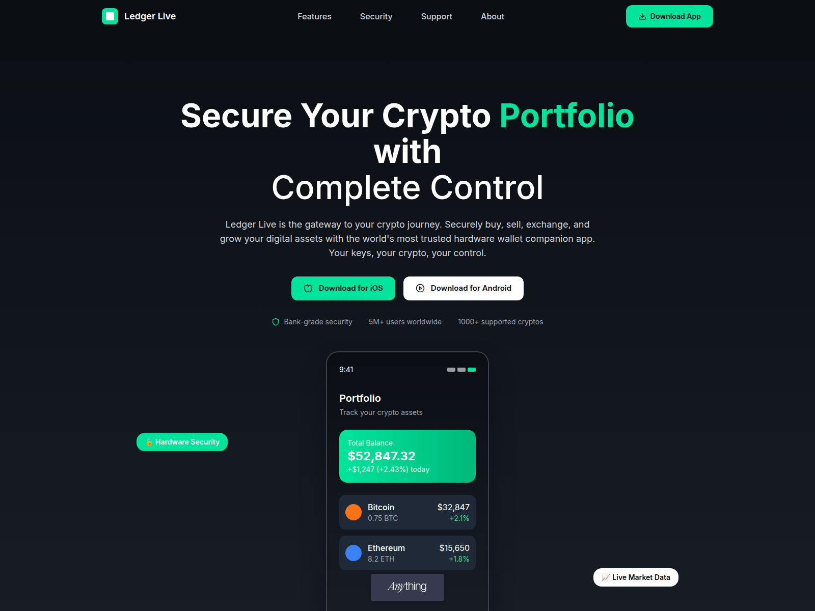 Screenshot of ledgerapp.created.app