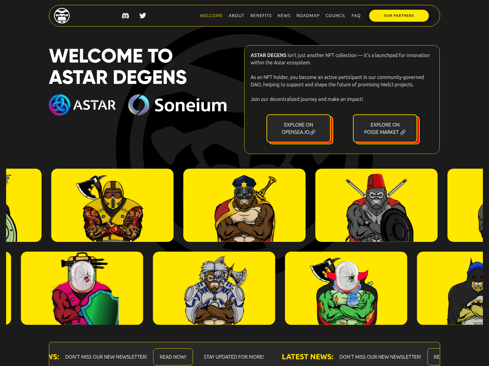 Screenshot of astar-degens-testing.webflow.io