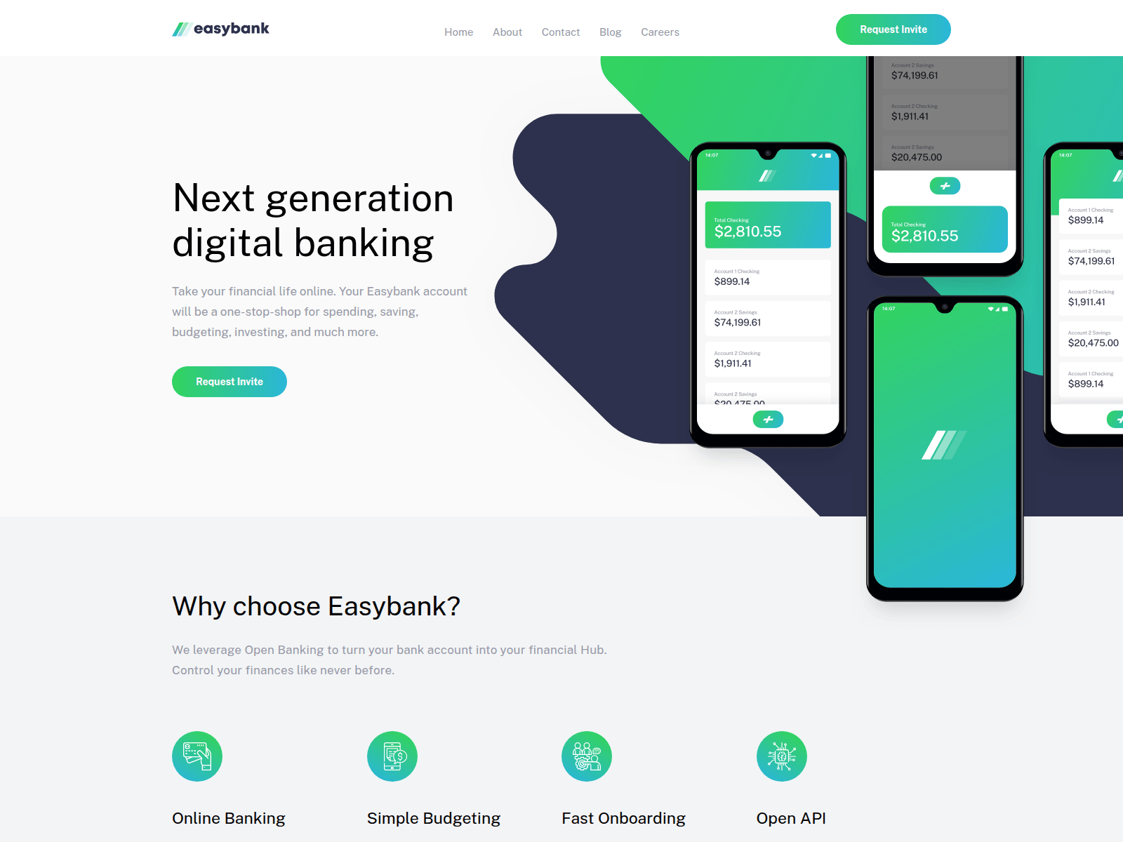 Screenshot of easybank-landing-page-akashsharma.vercel.app