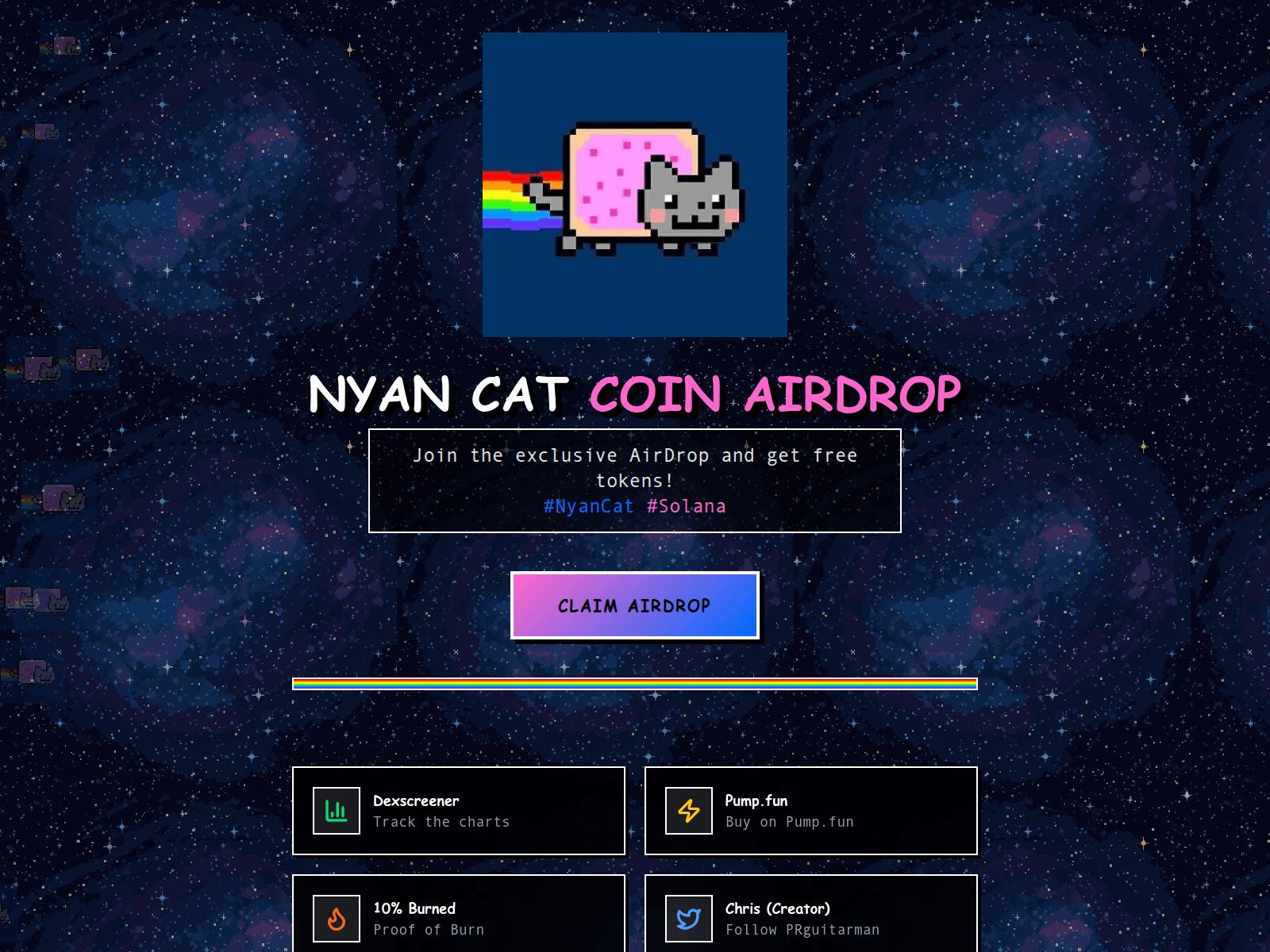 Screenshot of nyancommunity.xyz