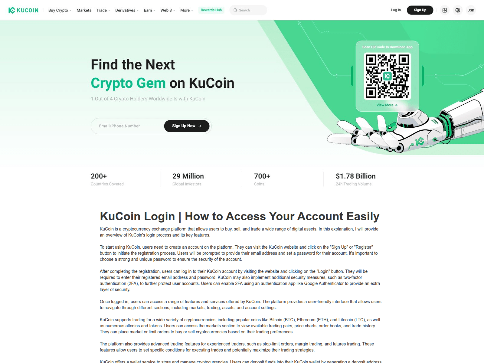 Screenshot of kucinlogein.webflow.io