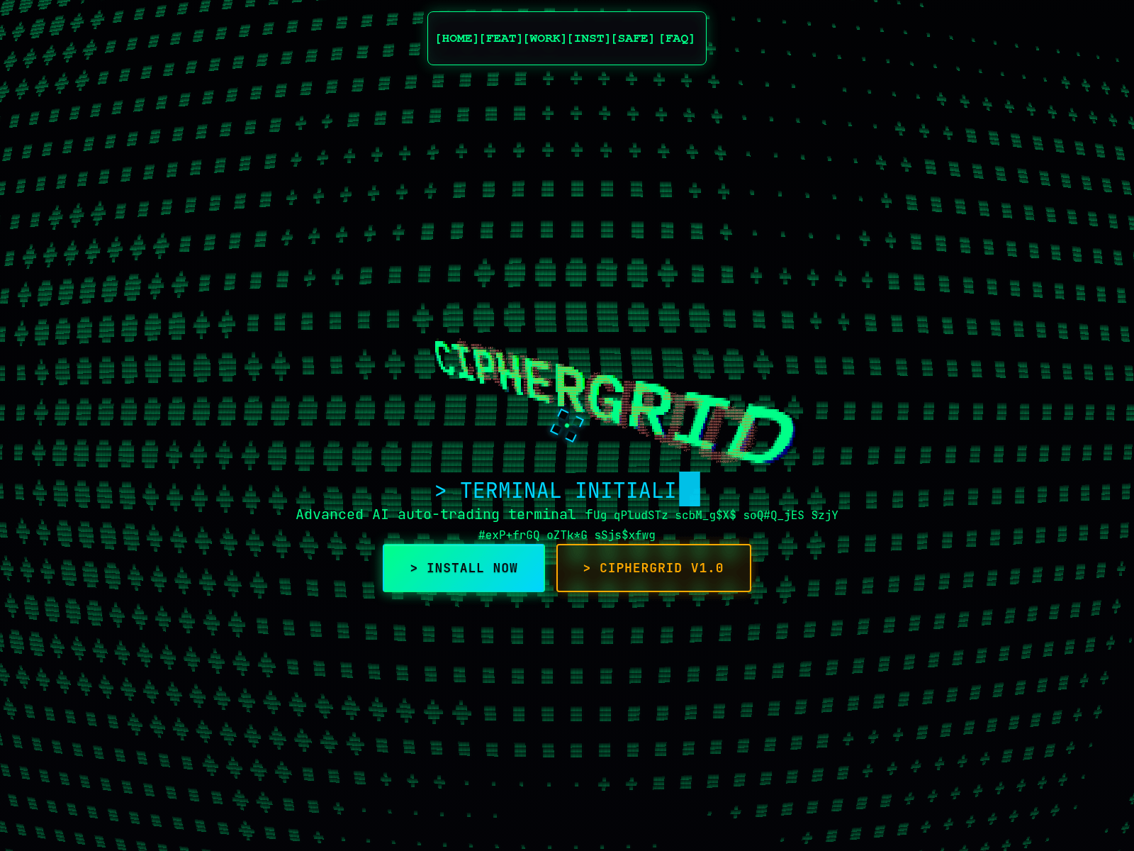Screenshot of getciphergrid.com