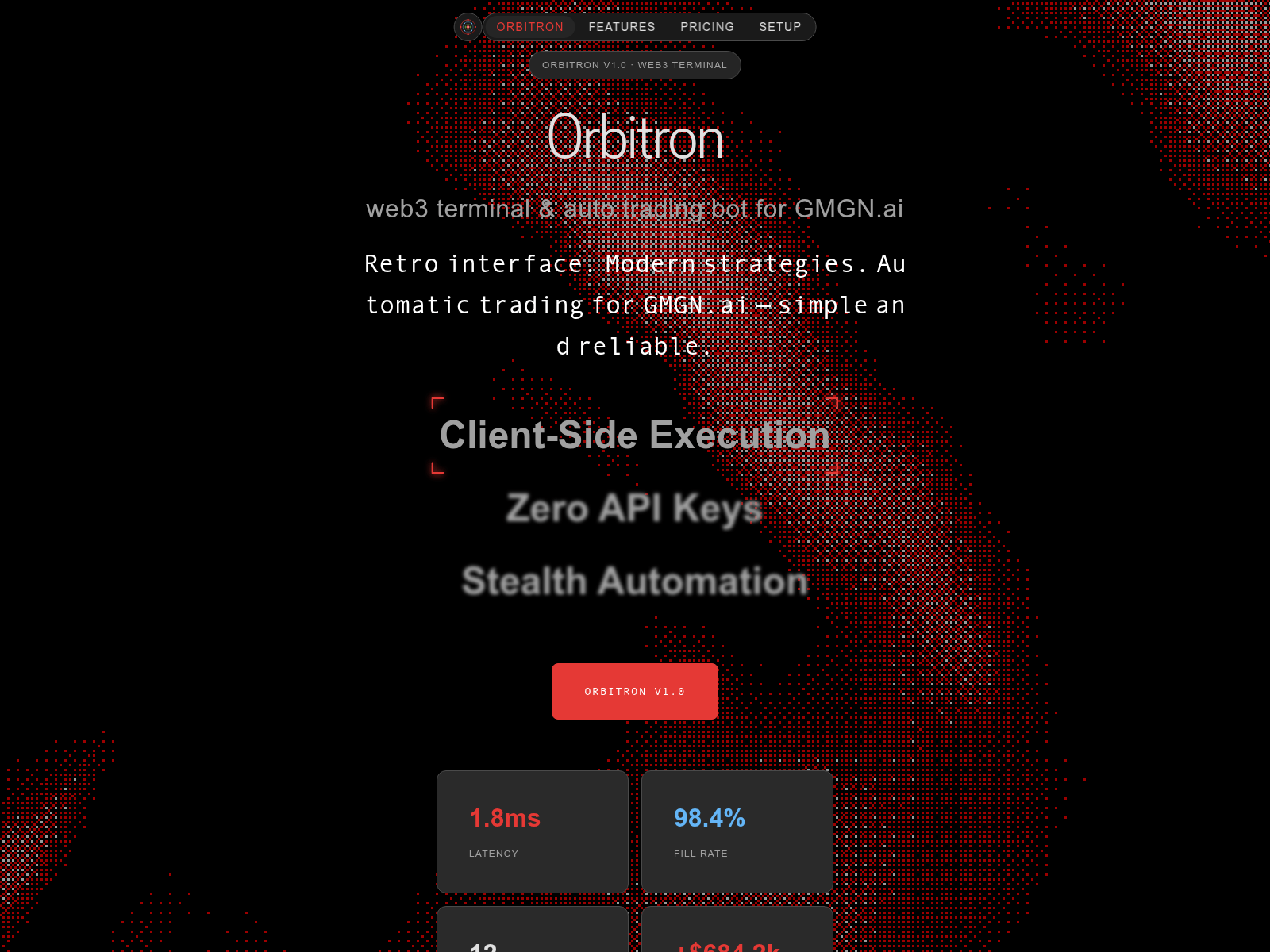Screenshot of getorbitron.net