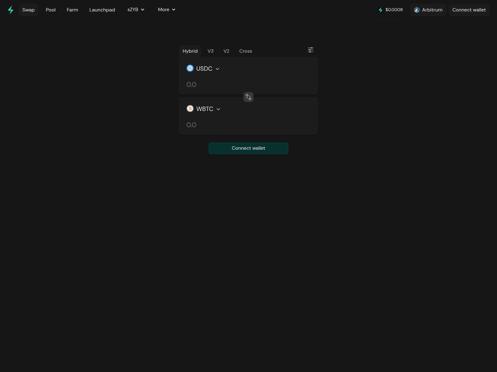 Screenshot of zyberbridge.app