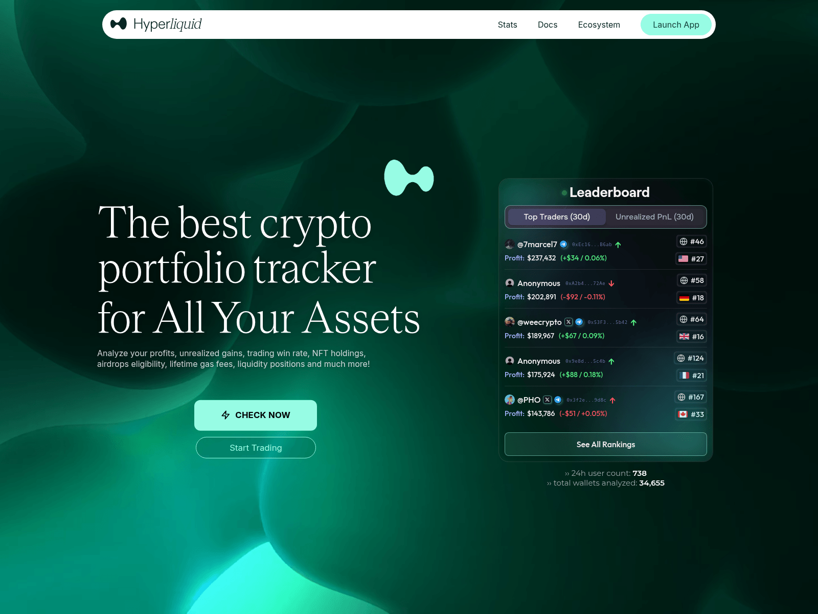 Screenshot of hyperliquidview.xyz