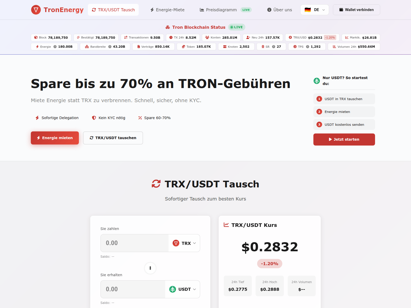 Screenshot of tronenergy.foo