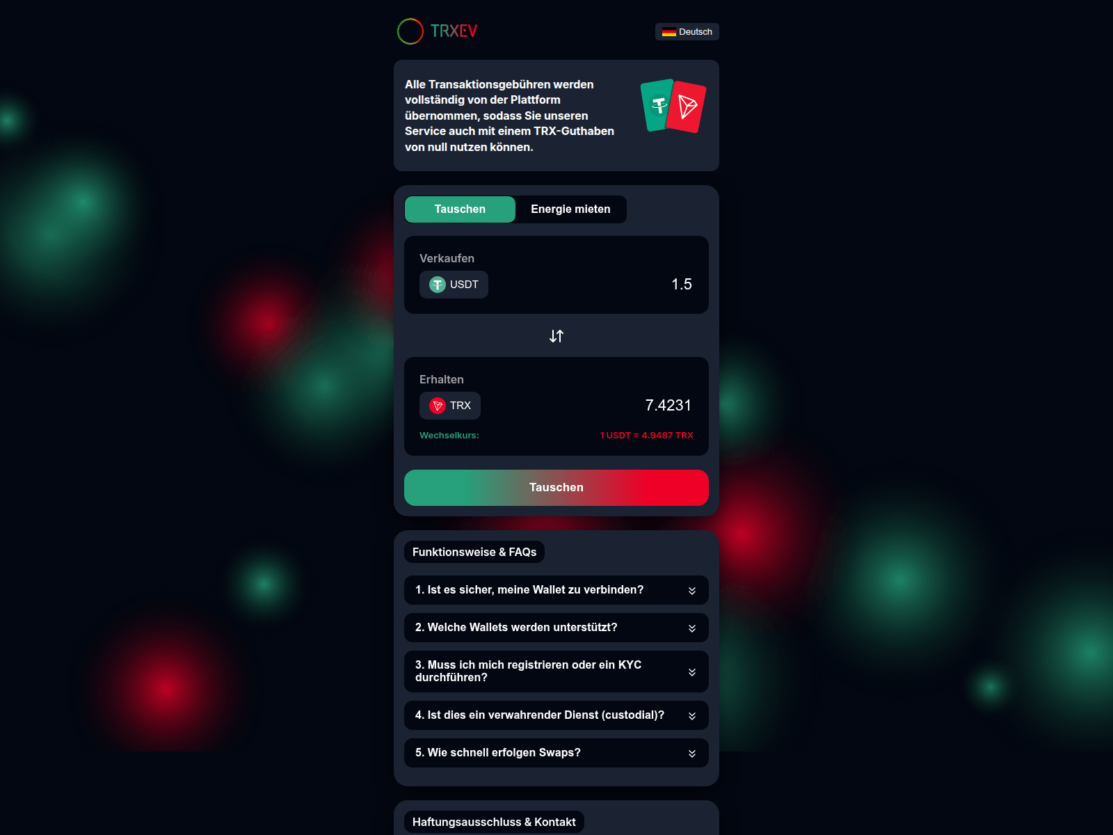 Screenshot of trxev.org