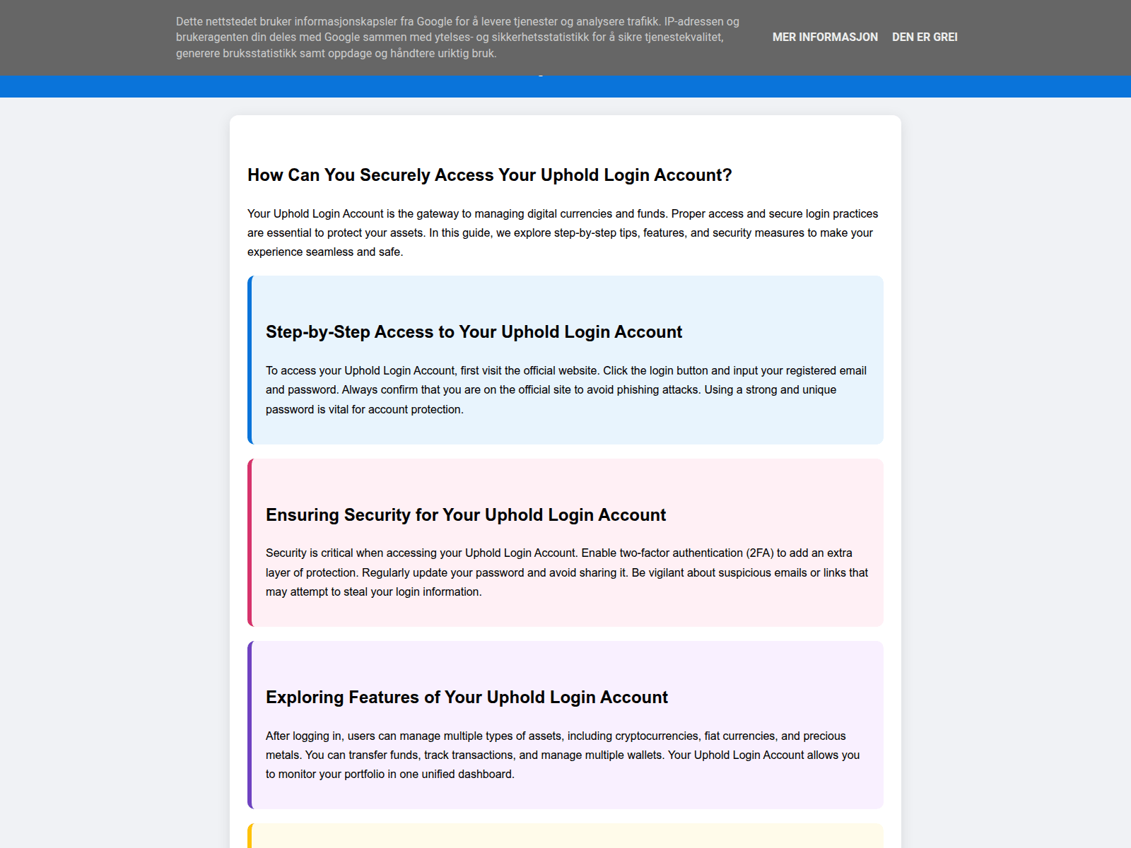 Screenshot of uphold-loginaccount.blogspot.no