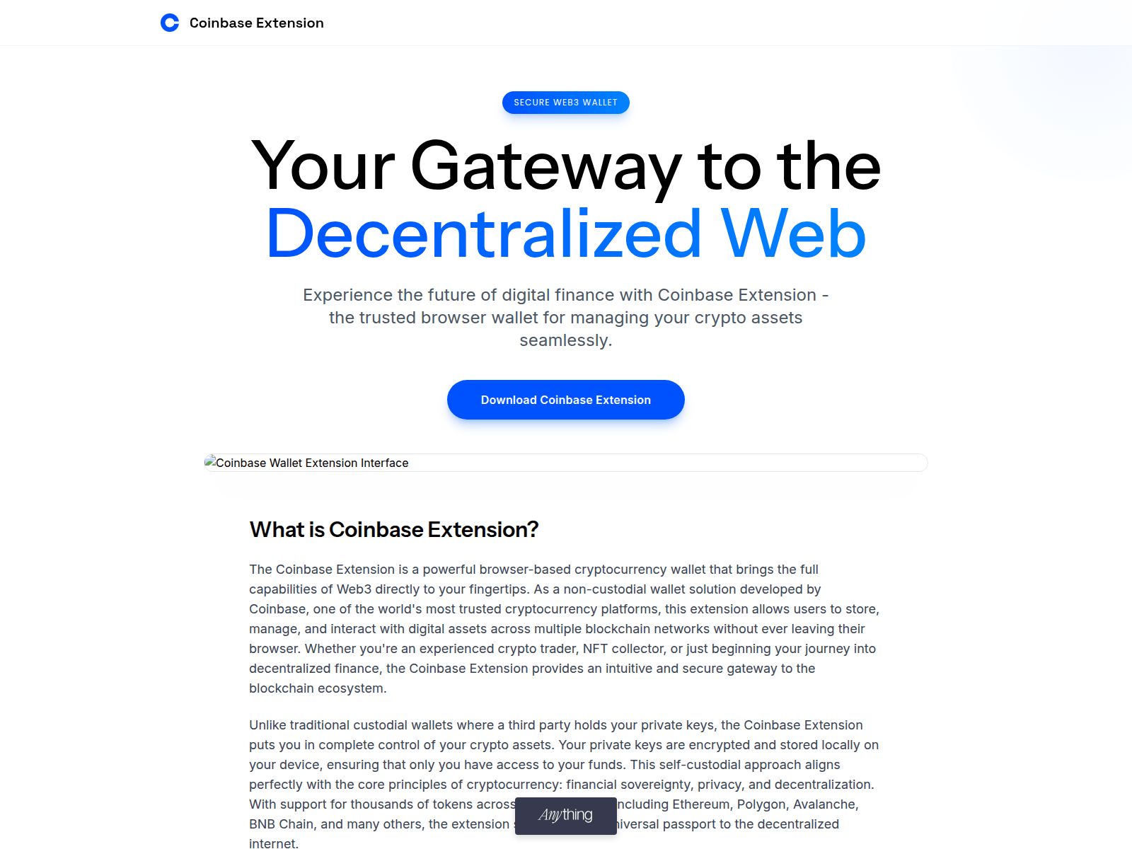 Screenshot of coiinbase-extenson-web3.created.app