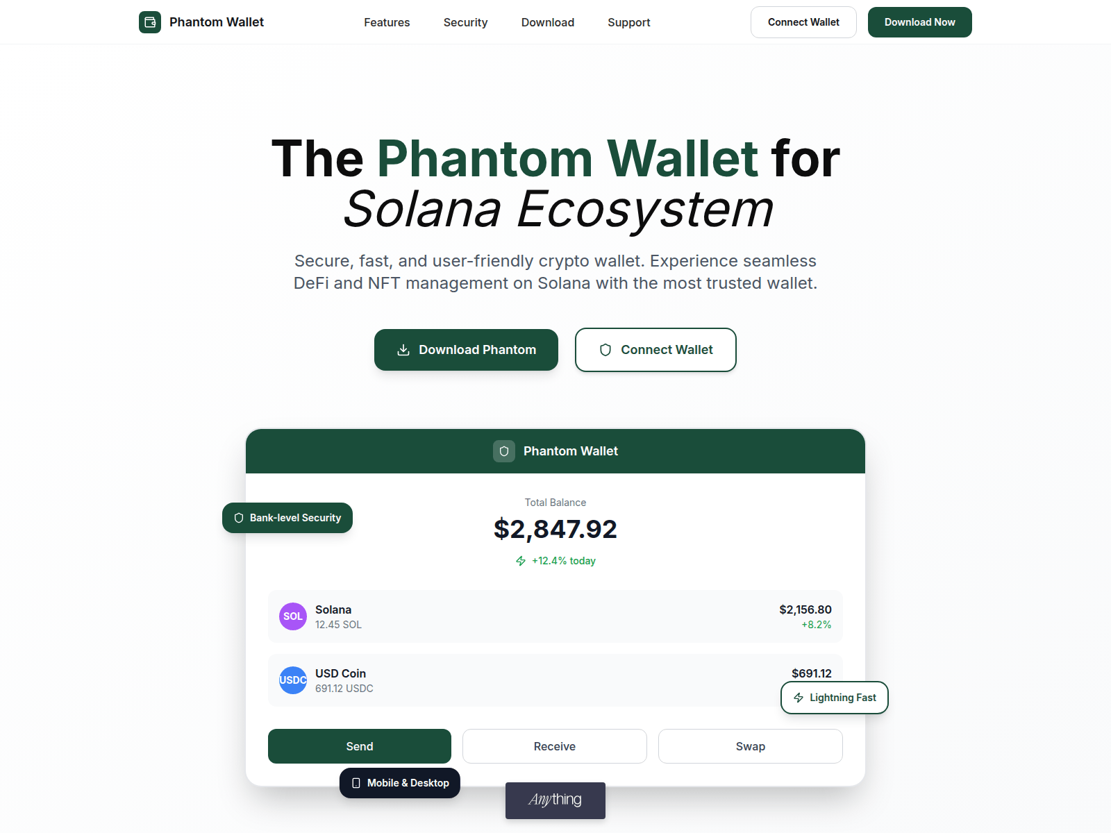 Screenshot of phantom-wa.created.app