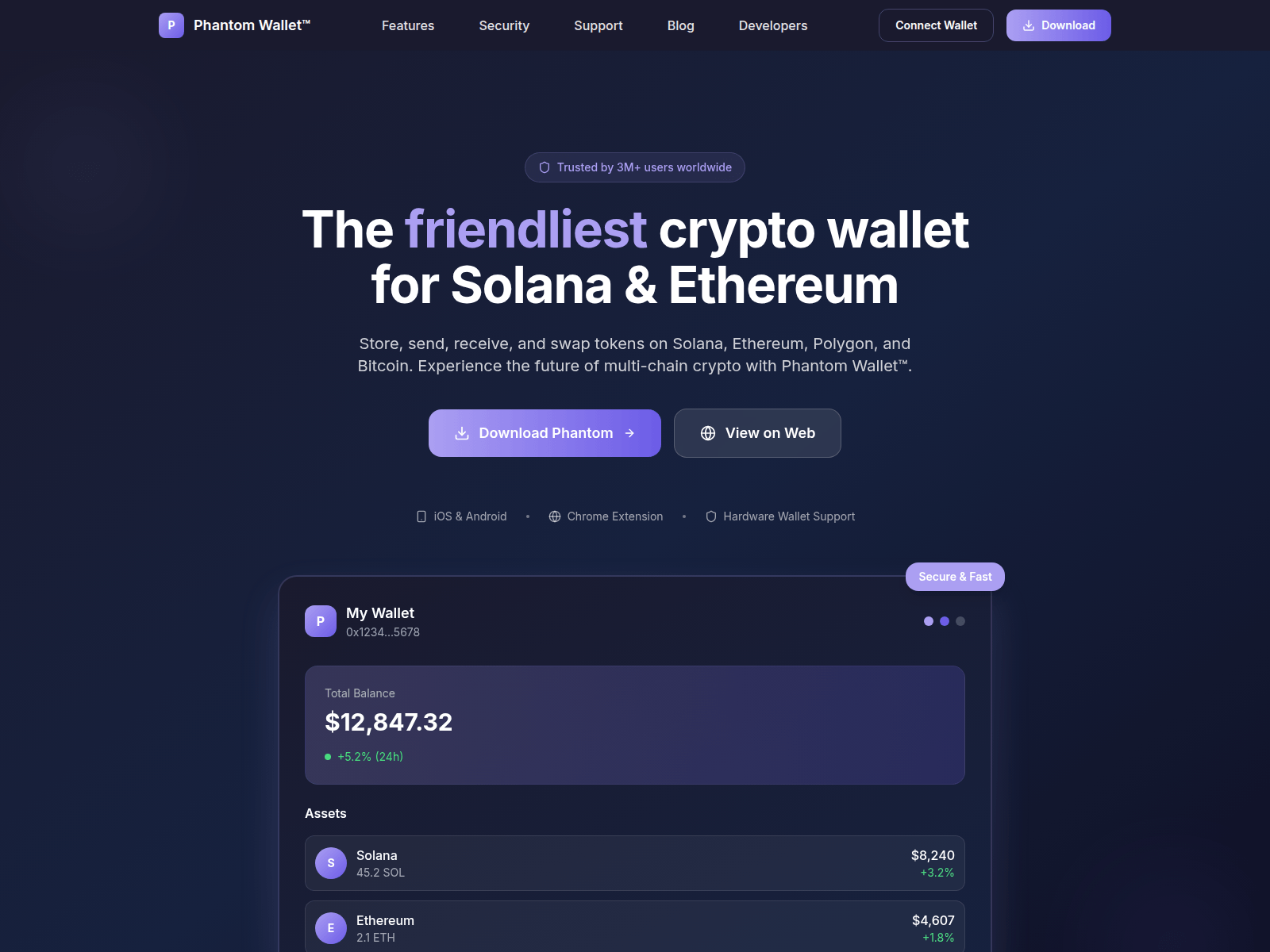Screenshot of en-us-phantom-wallet.created.app