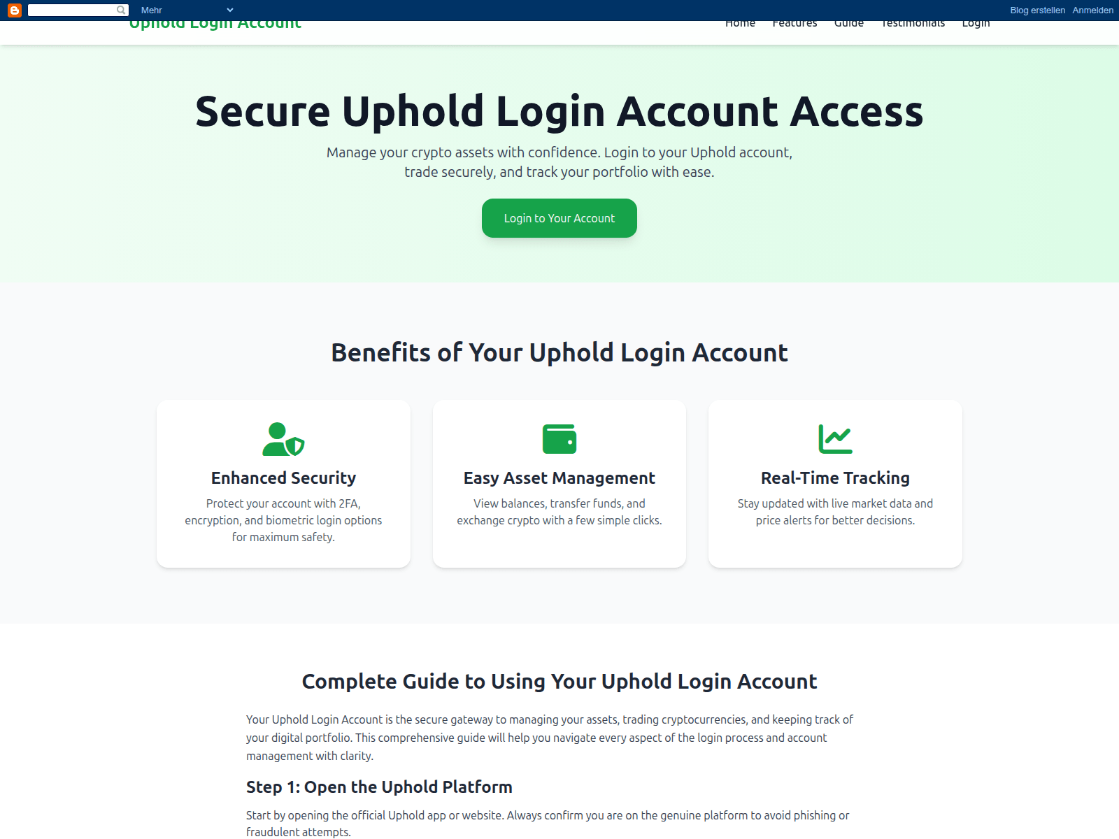 Screenshot of uphold-login-accountt.blogspot.ru
