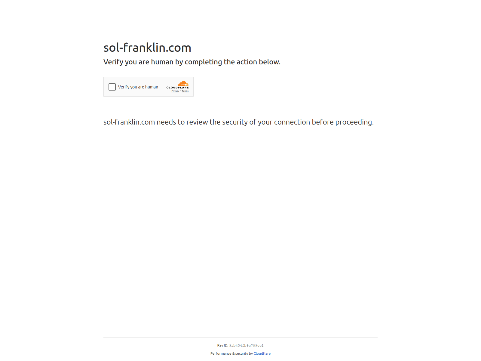 Screenshot of sol-franklin.com