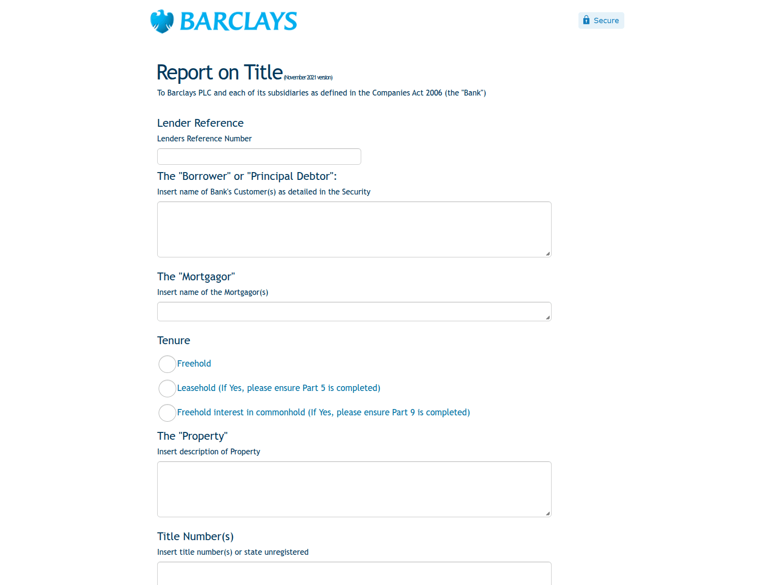 Screenshot of conveyancingportal.com