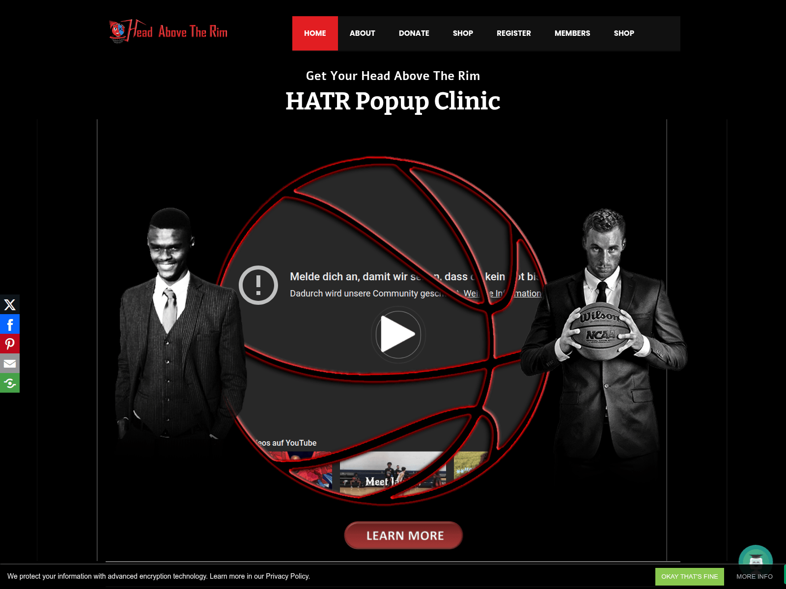 Screenshot of headabovetherim.com