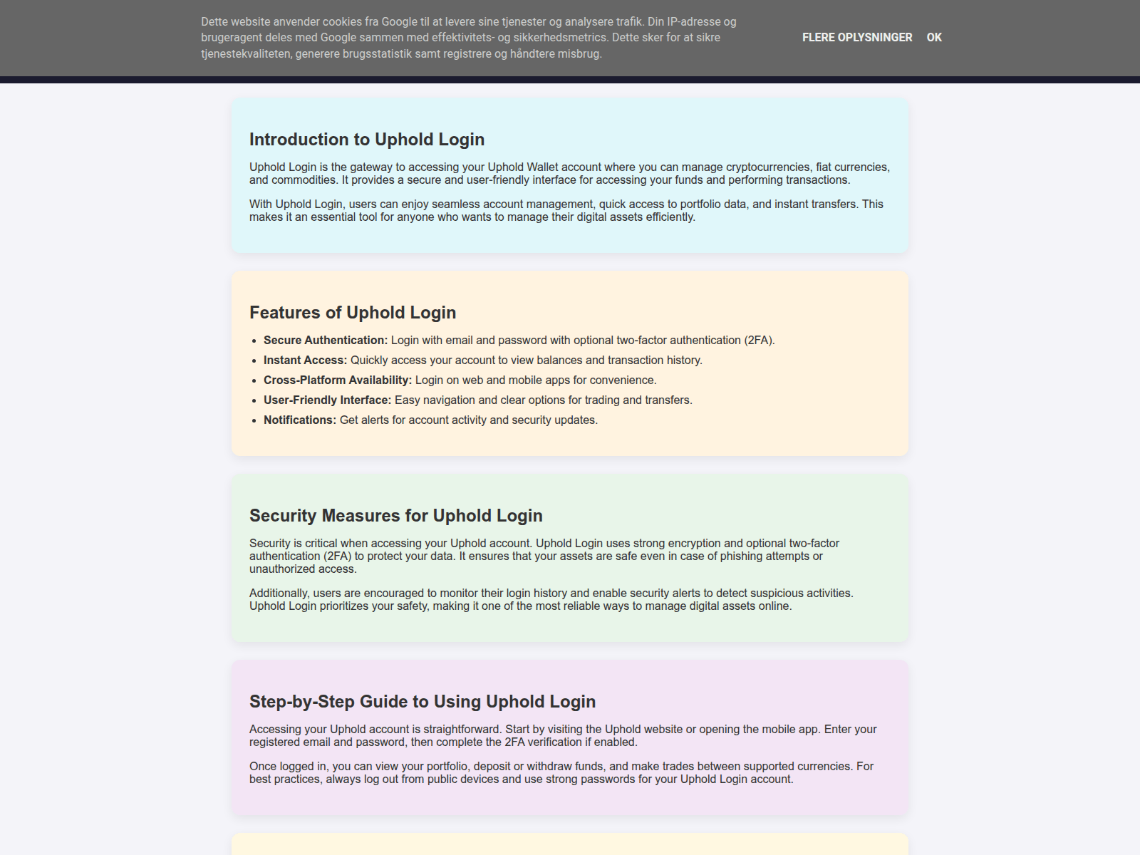 Screenshot of connect-uphold-login.blogspot.dk