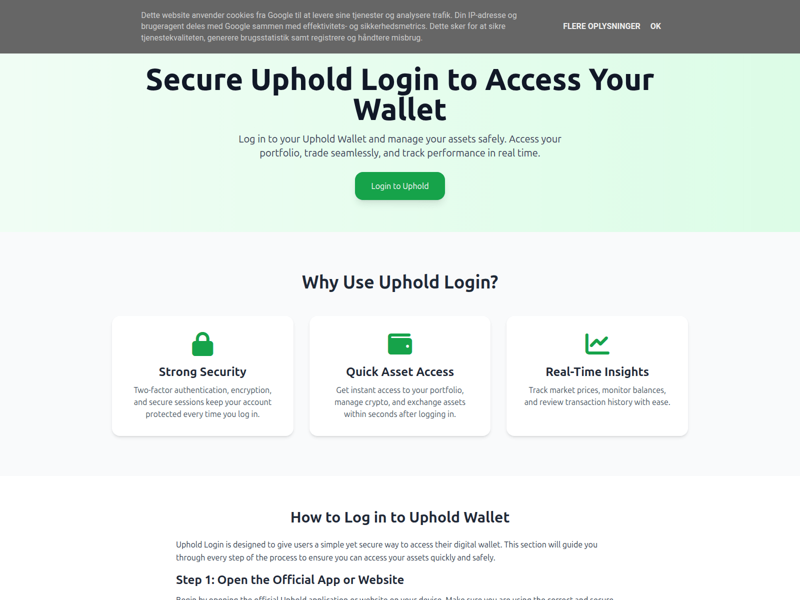 Screenshot of app-uphold-login.blogspot.dk