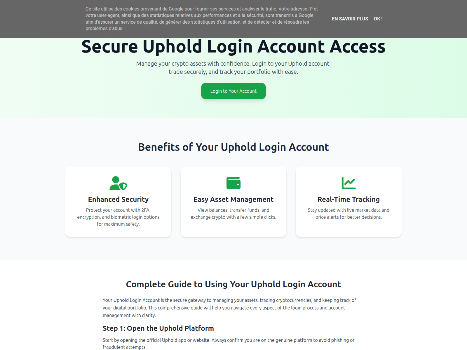 Screenshot of uphold-login-accountt.blogspot.fr