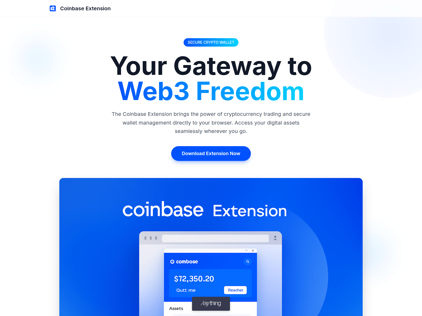 Screenshot of coinbase-extenson-web3.created.app