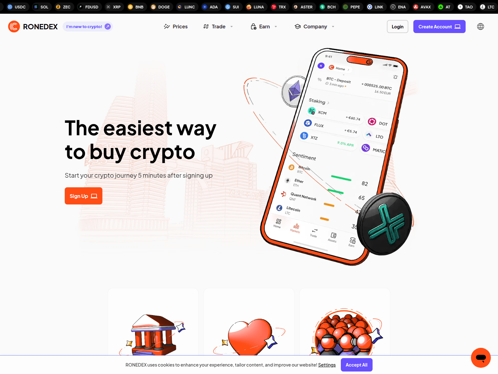 Screenshot of ronedex.com